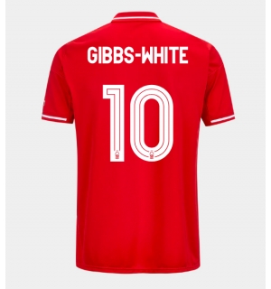 Nottingham Forest Morgan Gibbs-White #10 Hjemmedrakt 2025-26 Kortermet