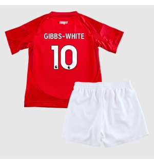 Nottingham Forest Morgan Gibbs-White #10 Hjemmedraktsett Barn 2024-25 Kortermet (+ Korte bukser)