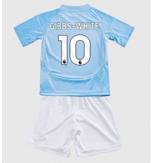 Nottingham Forest Morgan Gibbs-White #10 Tredjedraktsett Barn 2024-25 Kortermet (+ Korte bukser)
