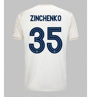 Nottingham Forest Oleksandr Zinchenko #35 Bortedrakt 2025-26 Kortermet