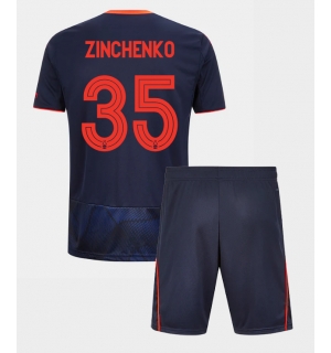 Nottingham Forest Oleksandr Zinchenko #35 Tredjedraktsett Barn 2025-26 Kortermet (+ Korte bukser)