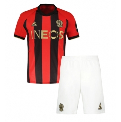 OGC Nice Hjemmedraktsett Barn 2024-25 Kortermet (+ Korte bukser)