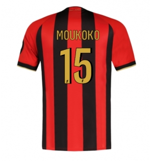 OGC Nice Youssoufa Moukoko #15 Hjemmedrakt 2024-25 Kortermet