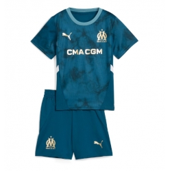 Olympique de Marseille Bortedraktsett Barn 2024-25 Kortermet (+ Korte bukser)