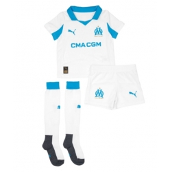 Olympique de Marseille Hjemmedraktsett Barn 2025-26 Kortermet (+ Korte bukser)