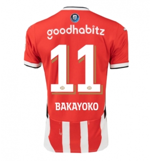 PSV Eindhoven Johan Bakayoko #11 Hjemmedrakt 2024-25 Kortermet