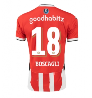 PSV Eindhoven Olivier Boscagli #18 Hjemmedrakt 2024-25 Kortermet