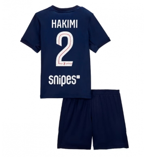Paris Saint-Germain Achraf Hakimi #2 Hjemmedraktsett Barn 2025-26 Kortermet (+ Korte bukser)