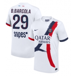 Paris Saint-Germain Bradley Barcola #29 Bortedrakt 2025-26 Kortermet