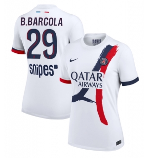 Paris Saint-Germain Bradley Barcola #29 Bortedrakt Dame 2025-26 Kortermet