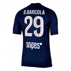 Paris Saint-Germain Bradley Barcola #29 Hjemmedrakt 2025-26 Kortermet