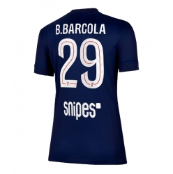 Paris Saint-Germain Bradley Barcola #29 Hjemmedrakt Dame 2025-26 Kortermet
