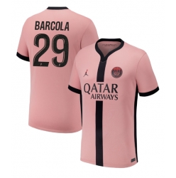 Paris Saint-Germain Bradley Barcola #29 Tredjedrakt 2024-25 Kortermet