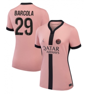 Paris Saint-Germain Bradley Barcola #29 Tredjedrakt Dame 2024-25 Kortermet