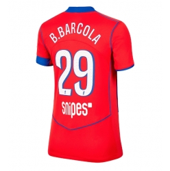 Paris Saint-Germain Bradley Barcola #29 Tredjedrakt Dame 2025-26 Kortermet