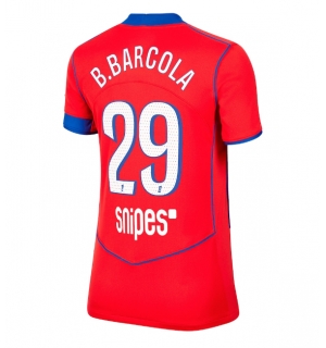 Paris Saint-Germain Bradley Barcola #29 Tredjedrakt Dame 2025-26 Kortermet