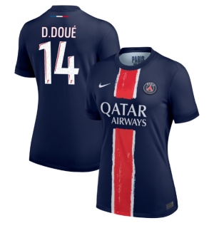 Paris Saint-Germain Desire Doue #14 Hjemmedrakt Dame 2024-25 Kortermet
