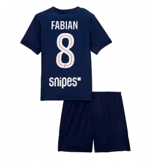 Paris Saint-Germain Fabian Ruiz #8 Hjemmedraktsett Barn 2025-26 Kortermet (+ Korte bukser)
