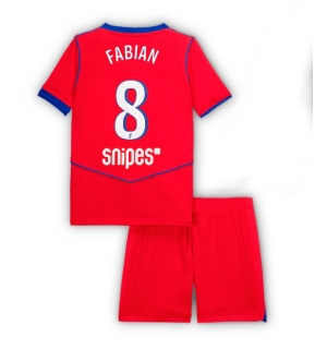 Paris Saint-Germain Fabian Ruiz #8 Tredjedraktsett Barn 2025-26 Kortermet (+ Korte bukser)