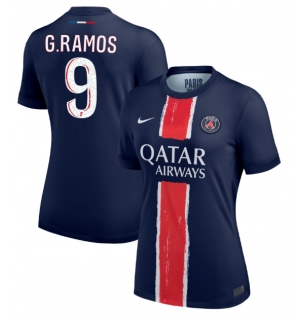 Paris Saint-Germain Goncalo Ramos #9 Hjemmedrakt Dame 2024-25 Kortermet