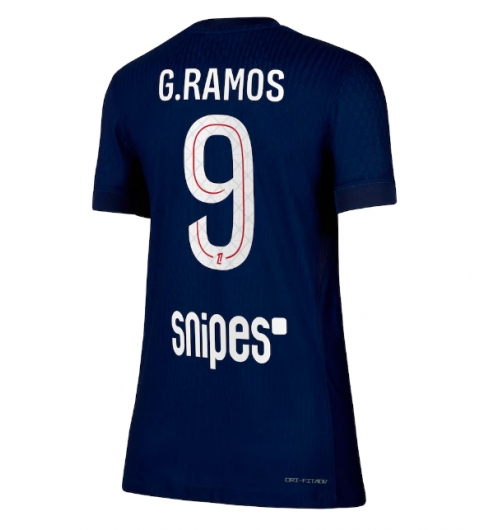 Paris Saint-Germain Goncalo Ramos #9 Hjemmedrakt Dame 2025-26 Kortermet Paris Saint-Germain Goncalo Ramos #9 Hjemmedrakt Dame 2025-26 Kortermet