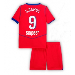 Paris Saint-Germain Goncalo Ramos #9 Tredjedraktsett Barn 2025-26 Kortermet (+ Korte bukser)