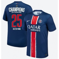 Paris Saint-Germain Hjemmedrakt 2024-25 UCL Champions Kortermet