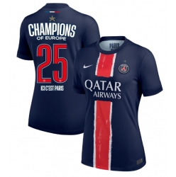 Paris Saint-Germain Hjemmedrakt Dame 2024-25 UCL Champions Kortermet