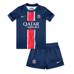 Paris Saint-Germain Hjemmedraktsett Barn 2024-25 Kortermet (+ Korte bukser)