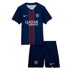 Paris Saint-Germain Hjemmedraktsett Barn 2025-26 Kortermet (+ Korte bukser)