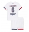 Paris Saint-Germain Illia Zabarnyi #6 Bortedraktsett Barn 2025-26 Kortermet (+ Korte bukser)