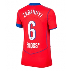 Paris Saint-Germain Illia Zabarnyi #6 Tredjedrakt Dame 2025-26 Kortermet