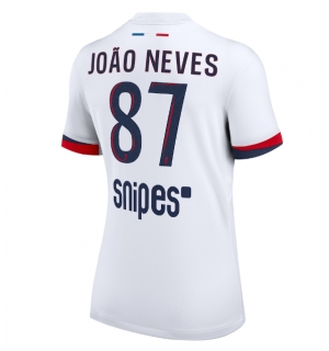 Paris Saint-Germain Joao Neves #87 Bortedrakt Dame 2025-26 Kortermet