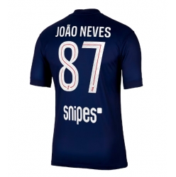 Paris Saint-Germain Joao Neves #87 Hjemmedrakt 2025-26 Kortermet