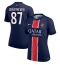 Paris Saint-Germain Joao Neves #87 Hjemmedrakt Dame 2024-25 Kortermet
