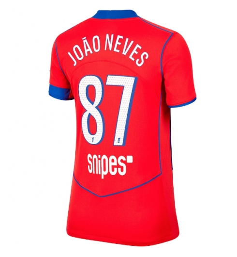 Paris Saint-Germain Joao Neves #87 Tredjedrakt Dame 2025-26 Kortermet Paris Saint-Germain Joao Neves #87 Tredjedrakt Dame 2025-26 Kortermet