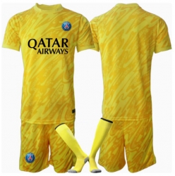 Paris Saint-Germain Keeper Tredjedraktsett Barn 2024-25 Kortermet (+ Korte bukser)