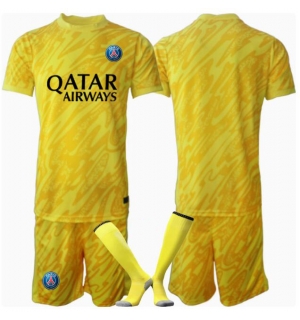 Paris Saint-Germain Keeper Tredjedraktsett Barn 2024-25 Kortermet (+ Korte bukser)