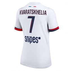 Paris Saint-Germain Khvicha Kvaratskhelia #7 Bortedrakt Dame 2025-26 Kortermet