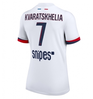Paris Saint-Germain Khvicha Kvaratskhelia #7 Bortedrakt Dame 2025-26 Kortermet