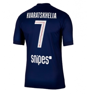 Paris Saint-Germain Khvicha Kvaratskhelia #7 Hjemmedrakt 2025-26 Kortermet