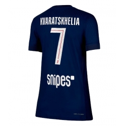 Paris Saint-Germain Khvicha Kvaratskhelia #7 Hjemmedrakt Dame 2025-26 Kortermet