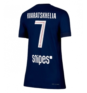 Paris Saint-Germain Khvicha Kvaratskhelia #7 Hjemmedrakt Dame 2025-26 Kortermet