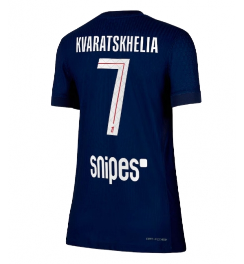 Paris Saint-Germain Khvicha Kvaratskhelia #7 Hjemmedrakt Dame 2025-26 Kortermet Paris Saint-Germain Khvicha Kvaratskhelia #7 Hjemmedrakt Dame 2025-26 Kortermet