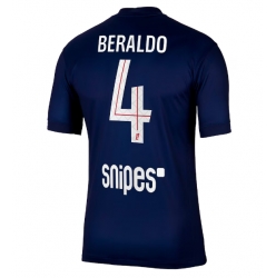 Paris Saint-Germain Lucas Beraldo #4 Hjemmedrakt 2025-26 Kortermet