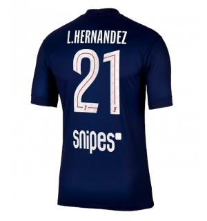 Paris Saint-Germain Lucas Hernandez #21 Hjemmedrakt 2025-26 Kortermet