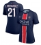 Paris Saint-Germain Lucas Hernandez #21 Hjemmedrakt Dame 2024-25 Kortermet