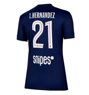 Paris Saint-Germain Lucas Hernandez #21 Hjemmedrakt Dame 2025-26 Kortermet