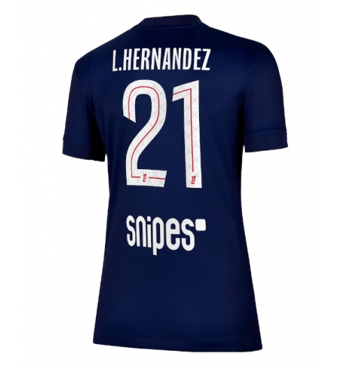 Paris Saint-Germain Lucas Hernandez #21 Hjemmedrakt Dame 2025-26 Kortermet Paris Saint-Germain Lucas Hernandez #21 Hjemmedrakt Dame 2025-26 Kortermet