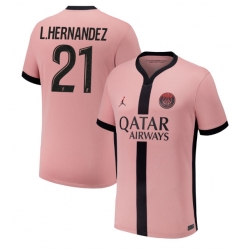 Paris Saint-Germain Lucas Hernandez #21 Tredjedrakt 2024-25 Kortermet